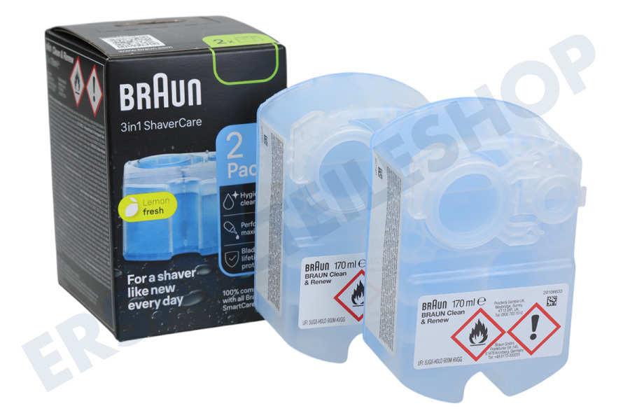 Braun Reinigen Clean & Renew Patrone 2x