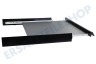 Universell Combiborder Aluminium mit Arbeitsplatte, Schwarz