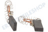 Sharp Waschmaschine 154740, 00154740 Kohlebürste Set, 12 x 5 mit Feder/Klammer