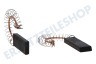 Novamatic Waschmaschine 616505, 00616505 Kohlebürste Set, 43 mm x 13 x 5 mm mit Feder und Klammer