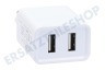 VDO Dayton USB Auflader 230 Volt, 2.1A/SV 2 Port Weiß