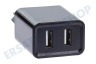 Easyfiks USB Auflader 230 Volt, 2.1A/SV 2 Port schwarz