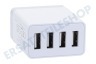 Rayovac USB Auflader 230 Volt, 4,8A/SV 4 Port Weiß