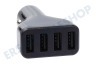 Spez USB Auflader 12 Volt, 4.8A/SV 4 Port Schwarz