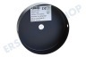 Calex 940010 Calex Deckenplatte aus Metall 100 mm Matt Schwarz, 1 Loch