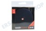 Calex 940010 Calex Deckenplatte aus Metall 100 mm Matt Schwarz, 1 Loch