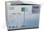 Calex Serino. Grün. Tischlampe wiederaufladbar. Display