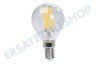 Calex 1101004200 LED Straight Filament Kugellampe Klar 4,5 Watt, E14