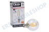 Calex 1101004200 LED Straight Filament Kugellampe Klar 4,5 Watt, E14