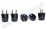 Kopp Stecker schwarz mit Erdung