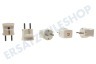 Kopp Klappstecker weiß mit Erdung