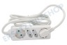 Q-Link Steckdosenleiste 3 x 1,5 mm2 1,5 Meter Weiß