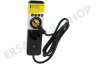 Q-Link Steckdosenleiste 3x 1,5 mm2. 1,5 Meter Schwarz, mit flachem Stecker