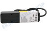 Q-Link Steckdosenleiste 3x 1,5 mm2. 1,5 Meter Schwarz, mit flachem Stecker