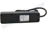 Q-Link Steckdosenleiste 3x 1,5 mm2. 1,5 Meter Schwarz, mit flachem Stecker