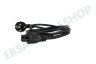 Easyfiks Netzkabel C5, 230 Volt, 10 Ampere, 3x1mm2, 1,5 Meter