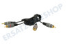 Easyfiks Cinch Kabel 2x RCA Male-2x RCA Male, 2.5 Meter