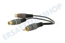 Easyfiks Cinch Splitter RCA Male - 2x Cinch Contra RCA Female 20cm