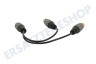 Easyfiks Cinch Splitter RCA Male - 2x Cinch Contra RCA Female 20cm