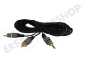Easyfiks Klinke 3,5 mm Stereo-Stecker - 2x RCA Cinch-Stecker, 5,0 m