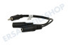 Easyfiks Klinken Splitter 3,5 mm Stecker - 2 x 3,5 mm Contra; Female, 20cm