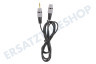 Easyfiks Klinkenkabel 3,5 mm Stereo Stecker - Buchse, 1,5 m, VerguL