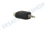 Easyfiks Klinken-Stecker-Adapter 3,5 mm auf Cinch Contra RCA-Buchse 2x
