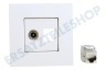 Hirschmann EDB 02U White Koax- und Datensteckdose CAT6A