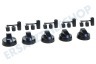Universell Knopf für Backofen, Herd, Kochplatte, schwarz