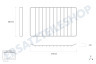 Indesit Ofen-Mikrowelle Gitter Ofengitter 478x365mm