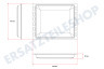 Bosch Ofen-Mikrowelle 17008354 Backblech emailliert