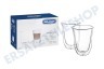 DeLonghi Kaffeemaschine DBWALLLATTE Tassen Doppelwandige Thermogläser