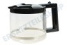 DeLonghi Kaffeemaschine Kaffeekanne Komplett mit Deckel, schwarz
