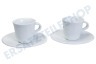 DeLonghi Kaffeemaschine DLSC308 Espressotassen aus Porzellan