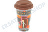 DeLonghi Kaffeemaschine DLSC066 Thermobecher keramischer, doppelwandiger Becher