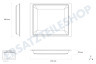 Etna Ofen-Mikrowelle Backblech Glasplatte 418x400mm
