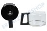 Krups Kaffeemaschine XB900601 Kaffeekanne komplett mit Deckel, schwarz