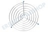 Samsung Ofen-Mikrowelle DE97-00136B Gitter Niedrig-Modell H = 40 mm D = 260mm