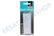 Universell 1490810  Glue Sticks Super, Transparent, 6 Patronen geeignet für u.a. Bison Glue Gun Super, 11 mm Durchmesser