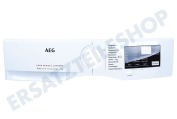 AEG 140066661012 Frontlader Bedienblende geeignet für u.a. L6FB50478, L6FB55470