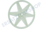 Candy 41017885 Waschmaschine Riemenscheibe Kunststoff, 6 Speichen geeignet für u.a. GO86101, VHD61486S, HNL916686S