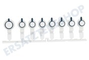 Bauknecht 481241029561 Trommelwaschmaschine Knopf Drucktasten, 8 Stück geeignet für u.a. WAE7000, WAK8475, WAK8707