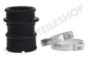 Whirlpool 481253029437 Spülmaschine Schlauch Element-Pumpengehäuse mit Klemme geeignet für u.a. GSX7556, ADL3351