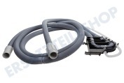 Whirlpool 481010441234 Spülmaschine Ablaufschlauch Ablauf 3,75 mtr komplett + Ventil geeignet für u.a. GSU5533SW, KDFX6050, ADG8798, ADG7566