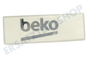 Beko 5786590200 Eiskast Beko-Logo-Aufkleber geeignet für u.a. verschiedene Modelle