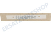 Hisense HK1501596 Kühlschrank Hisense-Logo-Aufkleber geeignet für u.a. Verschiedene Modelle