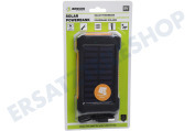 Benson 014555  Mobiles Ladegerät Solar, 5000 mAh, 5 V, 1 Amp, 2 x USB-A (2,1A + 1A) geeignet für u.a. 5 Volt, 1A