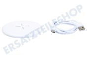 Universeel MHQIS10W001WHT  Fast Wireless QI Charger White geeignet für u.a. Alle Geräte zum kabellosen Laden geeignet