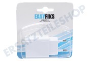 Easyfiks 50041746  USB Auflader 230 Volt, 2.1A/SV 2 Port Weiß geeignet für u.a. Universal USB