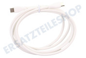 Universell 20091912B  USB Anschlusskabel geeignet für Universeel USB-Typ-C-Stecker auf USB-Typ-C-Stecker, weiß, 1,8 Meter geeignet für u.a. Universal USB Typ C